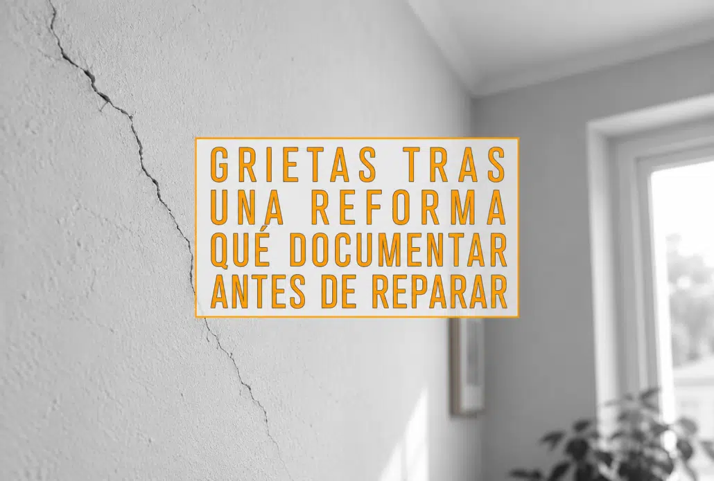 Imagen ilustrativa de una grieta en una pared interior